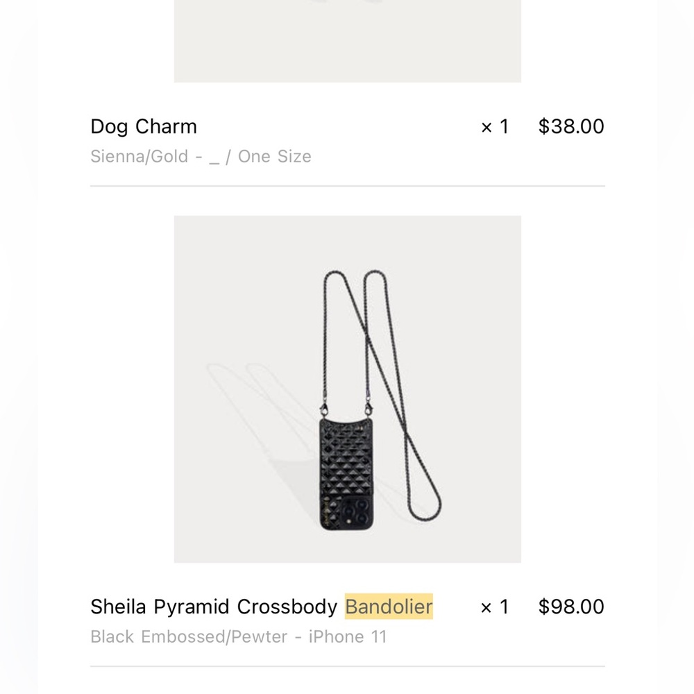 Bandelior black iPhone case